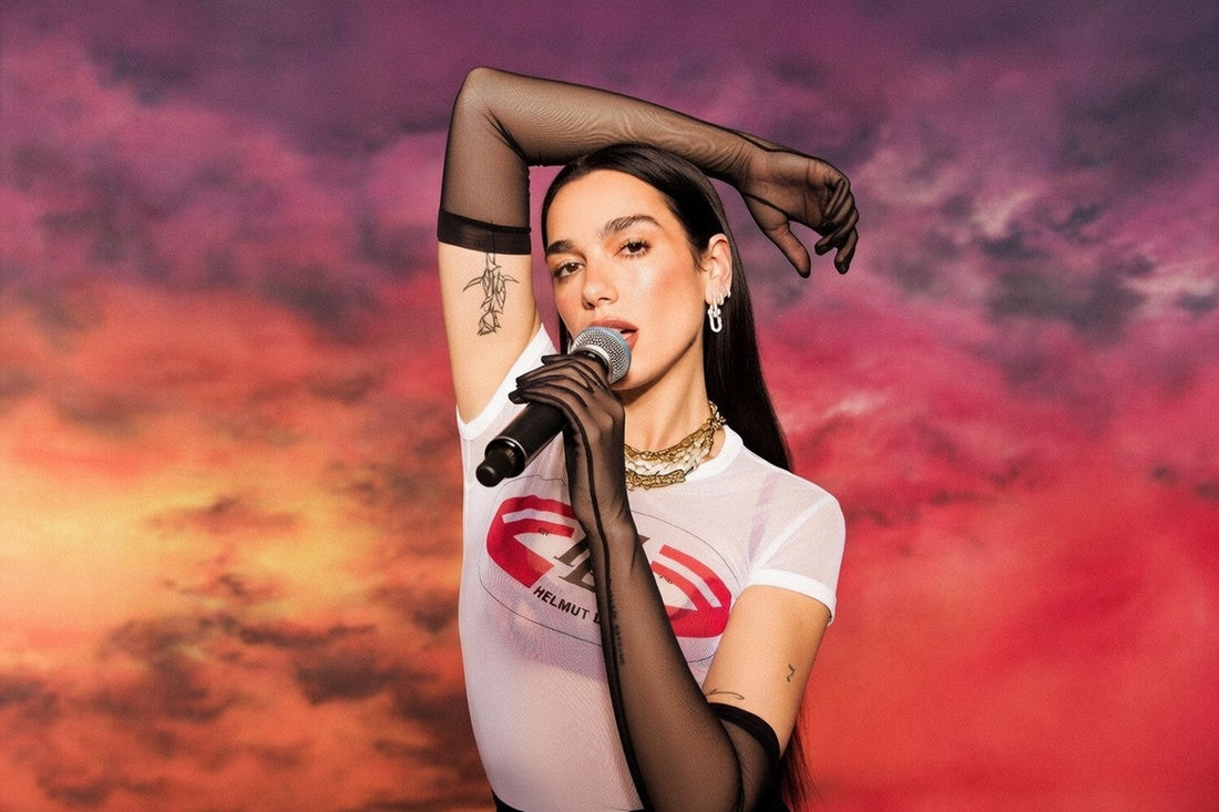 Dua Lipa type beats with a professional studio setup for singers and rappers.