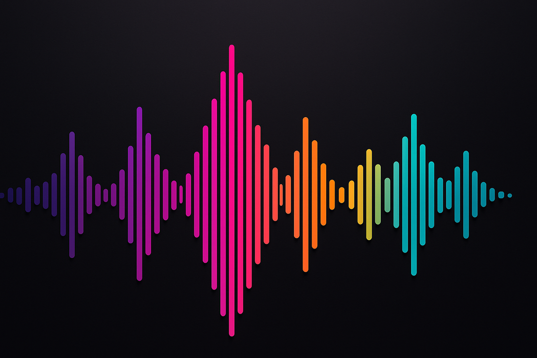 A vibrant soundwave representing BTS type beats
